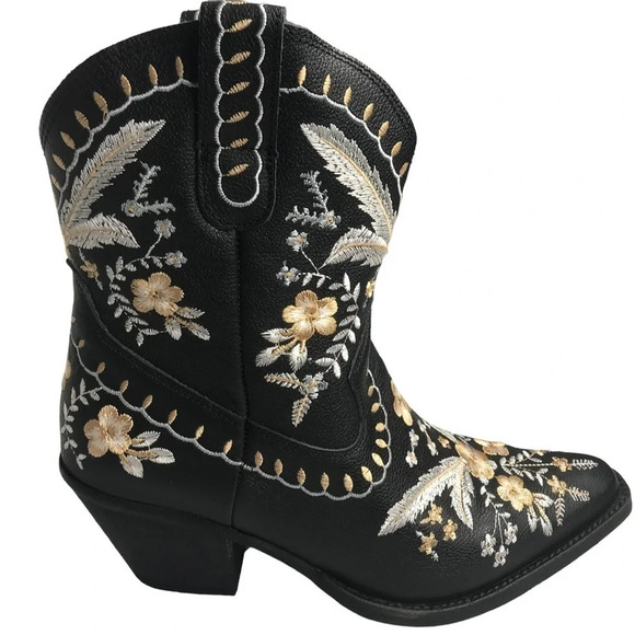 Dingo Primrose Western Boot in Black.  Sz: 10M - Picture 8 of 16